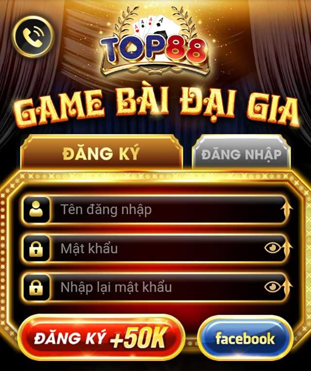 Hướng dẫn tạo tài khoản chơi Top88 dễ dàng