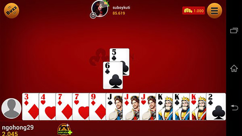 Luật chơi tiến lên miền Nam